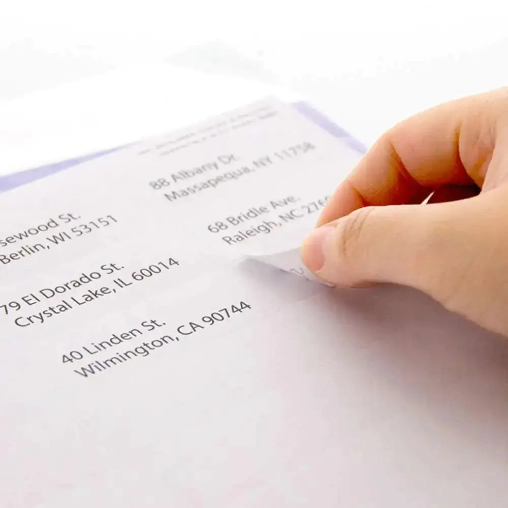 White Address Labels 1″ X 2 5/8″ (300/Pack) Anansi Digital