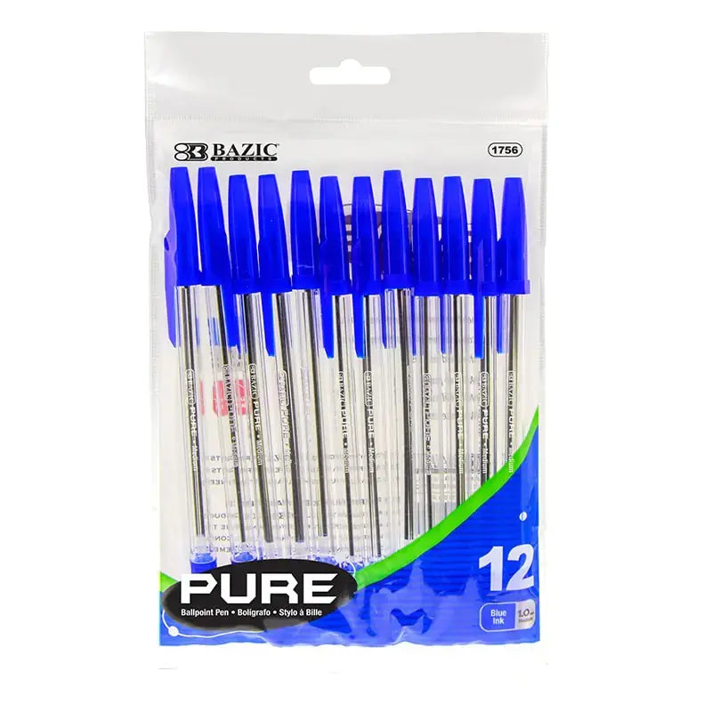 Pure Blue Pens (12/Pack) Anansi Digital
