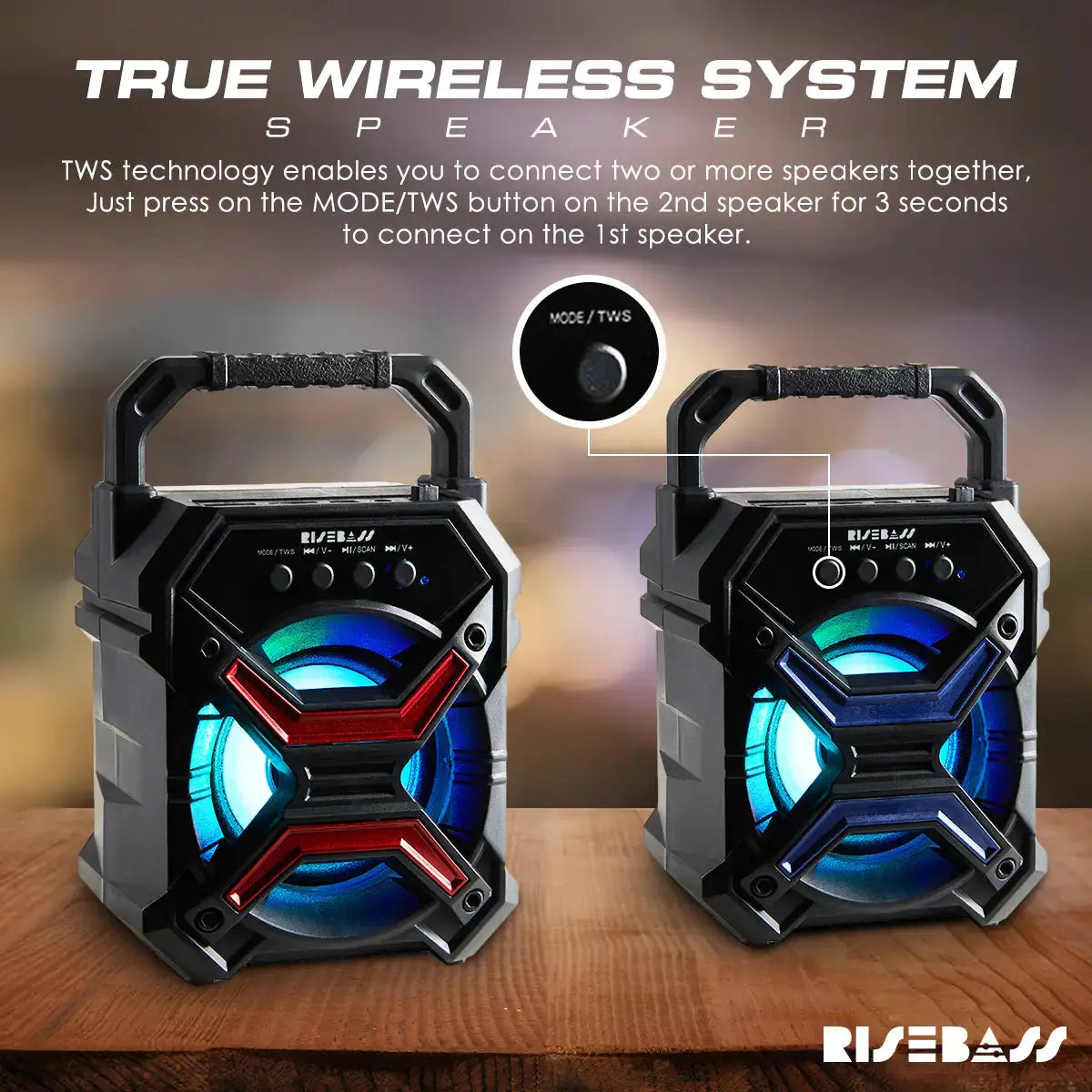 Portable Wireless Bluetooth Speaker Electronics